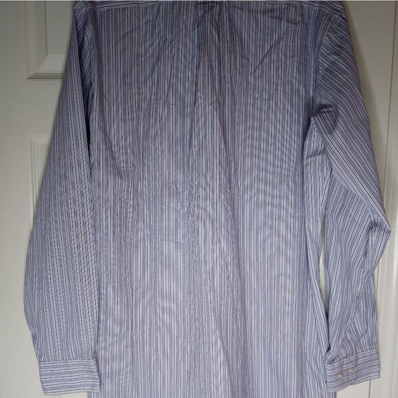Kirkland Signature 16 1/2-36 Men's Dress ShirtNon-Iron100%Cotton Lslvs Button Up - Picture 10 of 10